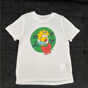 *SOLD* Simpsons Christmas Wreath Shirt